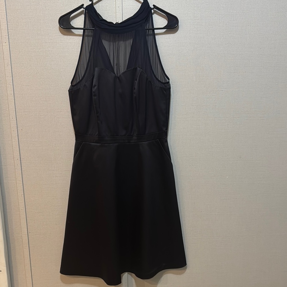 The Limited Black Halter Mini Sundress